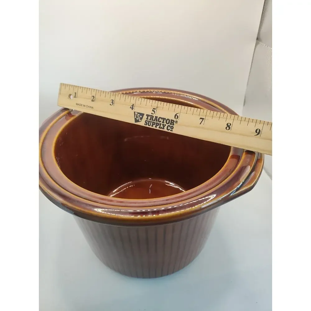 Rival Crock Pot 3150 3.5 Qt Stoneware Insert Bowl Brown OEM Replacement Crock